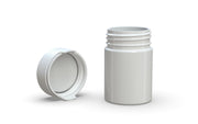 120CC/4FL.OZ/120ML Aviator CR - Container With Inner Seal & Tamper - Opaque White With Opaque White Lid - Copackr.com