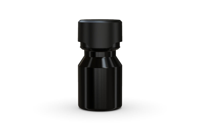 Chubby Gorilla Aviator Shot Bottle 30ml - Black bottle & Black Cap - Copackr.com