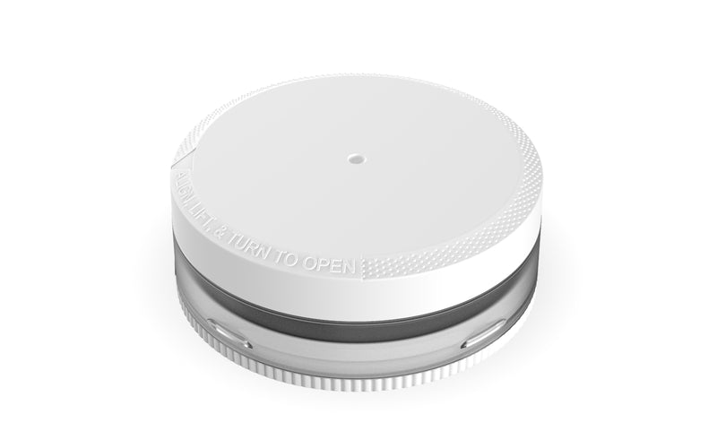 X2 Dual Compartment Pouch Container by Chubby Gorilla® - 40G - Clear Natural with Opaque White Lid - Copackr.com