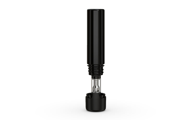 510 Cartridge Aviator CR Container Flat Top - Opaque Black With Opaque Black Lid - Copackr.com