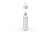 Chubby Gorilla - 20ML Unicorn Bottle - Solid White Bottle / White Cap - V3 - With Reducer Tip - Copackr.com