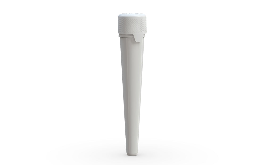 Aviator CR - Tube 113mm with Inner Seal & Tamper - Opaque White with Opaque White Lid