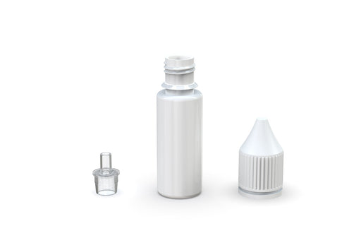Chubby Gorilla - 15ML V3 Unicorn Bottle - Opaque White Bottle / White Cap - V3 - With Reducer Tip - Copackr.com