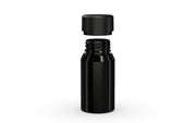 Chubby Gorilla Aviator Shot Bottle 60ml Mini - Black bottle & Black Cap - Copackr.com