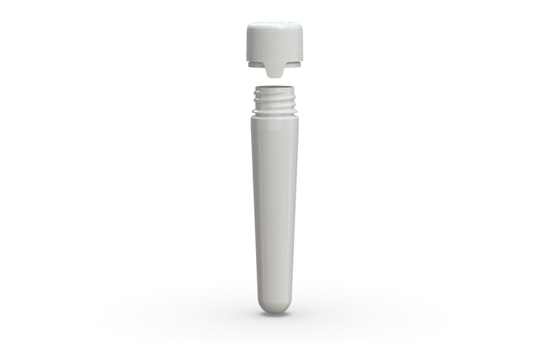 Aviator CR - Tube 100MM with Inner Seal & Tamper - Opaque White with Opaque White Lid - Copackr.com