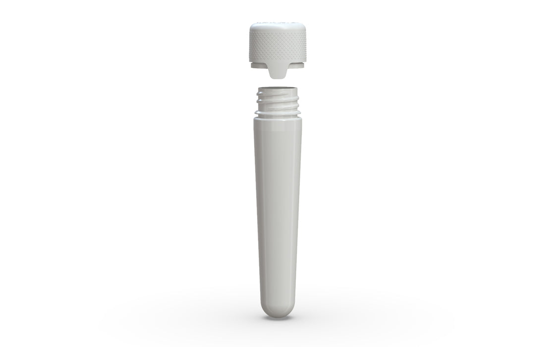 Aviator CR - Tube 100MM with Inner Seal & Tamper - Opaque White with Opaque White Lid