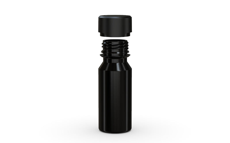 Chubby Gorilla Aviator Shot Bottle 60ml - Black bottle & Black Cap - Copackr.com