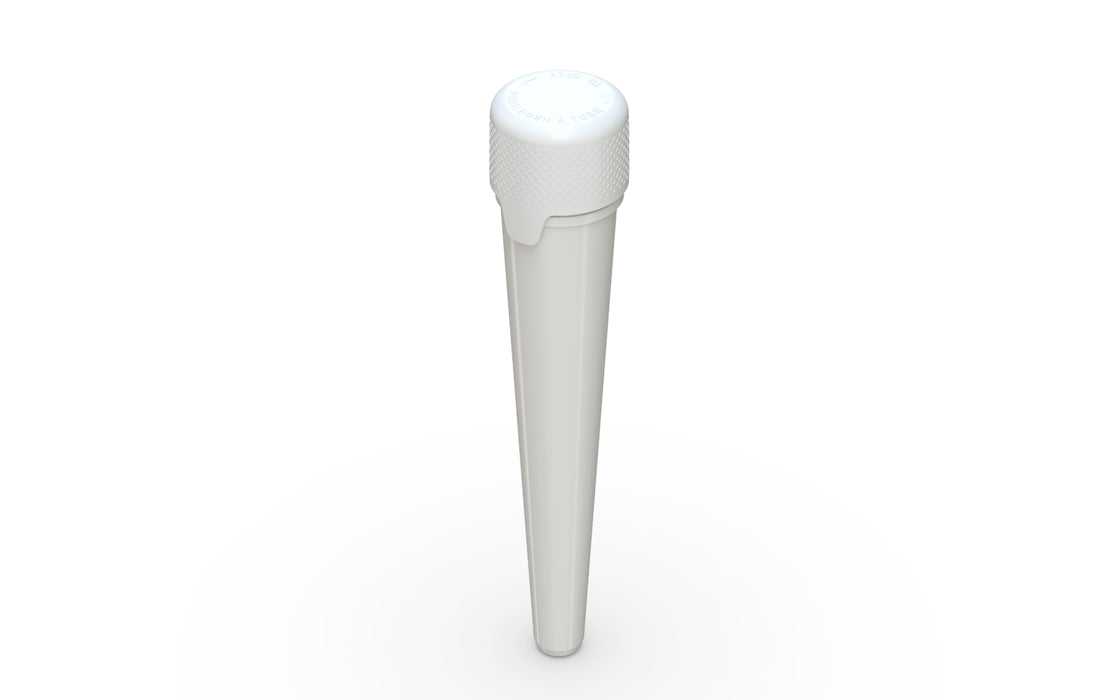 Aviator CR - Tube 113mm with Inner Seal & Tamper - Opaque White with Opaque White Lid