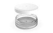 X2 Dual Compartment Pouch Container by Chubby Gorilla® - 40G - Clear Natural with Opaque White Lid - Copackr.com