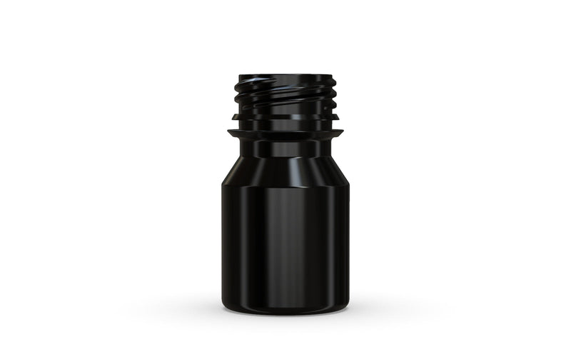 Chubby Gorilla Aviator Shot Bottle 30ml - Black bottle & Black Cap - Copackr.com