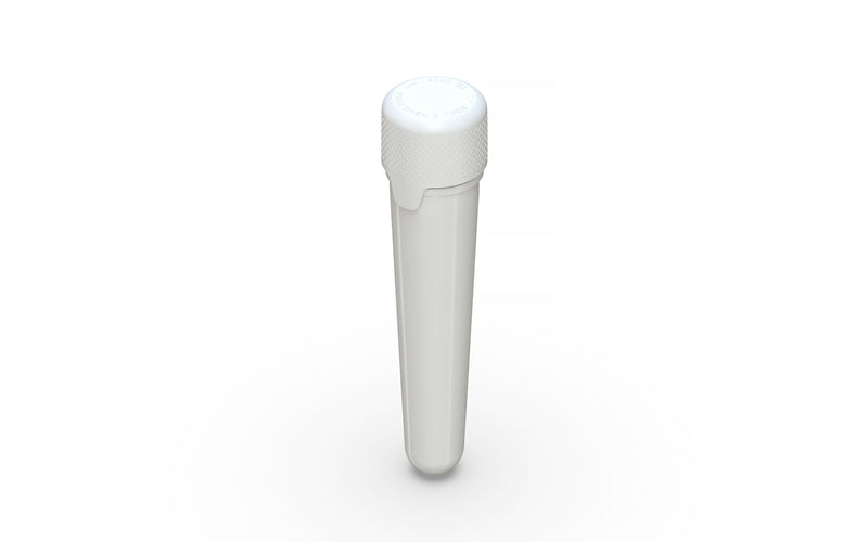 Aviator CR - Tube 100MM with Inner Seal & Tamper - Opaque White with Opaque White Lid - Copackr.com