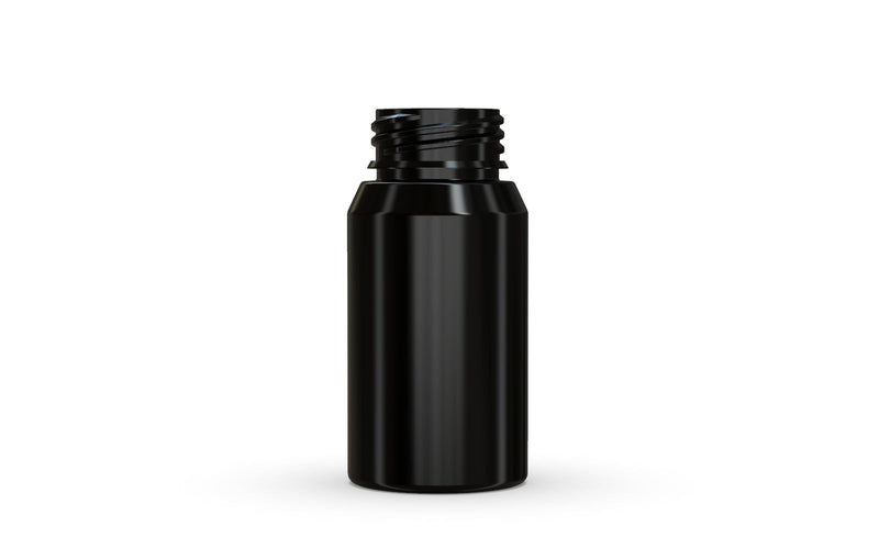 Chubby Gorilla Aviator Shot Bottle 60ml Mini - Black bottle & Black Cap - Copackr.com