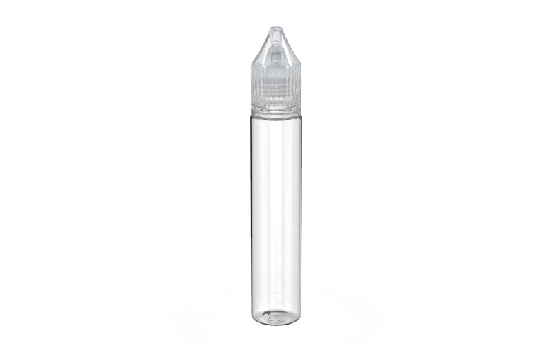Chubby Gorilla - 30ML Unicorn Bottle - Clear Bottle / Clear Cap - V3 - With Reducer Tip - Copackr.com