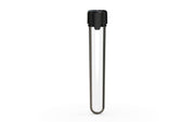 Aviator CR - Tube 120MM with Inner Seal & Tamper - Clear Natural (Transparent) with Opaque Black Lid - Copackr.com