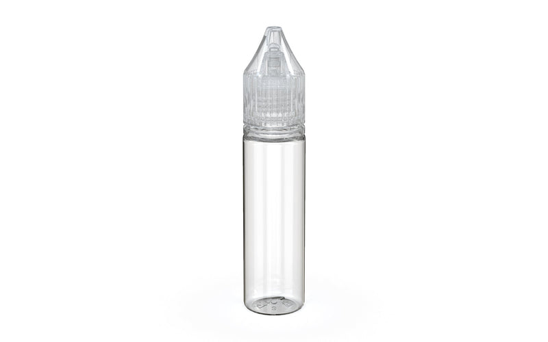 Chubby Gorilla - 20ML Unicorn Bottle - Clear Bottle / Clear Cap - V3 - With Reducer Tip - Copackr.com
