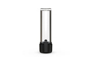 510 Cartridge Aviator CR Container Flat Top - Clear Natural With Opaque Black Lid - Copackr.com