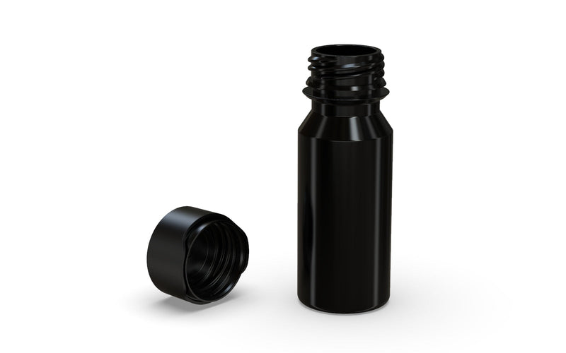 Chubby Gorilla Aviator Shot Bottle 60ml - Black bottle & Black Cap - Copackr.com