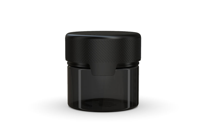 60CC/2FL.OZ/60ML Aviator CR - Container With Inner Seal & Tamper - Translucent Black With Opaque Black Lid - Copackr.com
