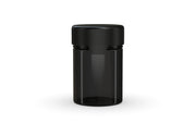 120CC/4FL.OZ/120ML Aviator CR - Container With Inner Seal & Tamper - Translucent Black With Opaque Black Lid - Copackr.com