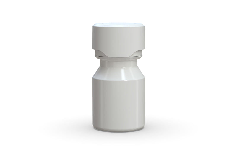 Chubby Gorilla Aviator Shot Bottle 30ml - White bottle & White Cap - Copackr.com
