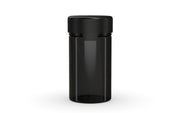 150CC/5FL.OZ/150ML Aviator CR - Container With Inner Seal & Tamper - Translucent Black With Opaque Black Lid - Copackr.com