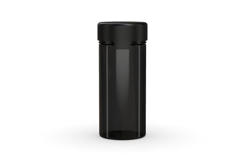 240CC/8FL.OZ/240ML Aviator CR - Container With Inner Seal & Tamper - Translucent Black With Opaque Black Lid - Copackr.com