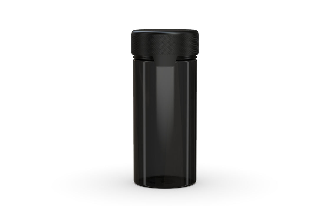 240CC/8FL.OZ/240ML Aviator CR - Container With Inner Seal & Tamper - Translucent Black With Opaque Black Lid