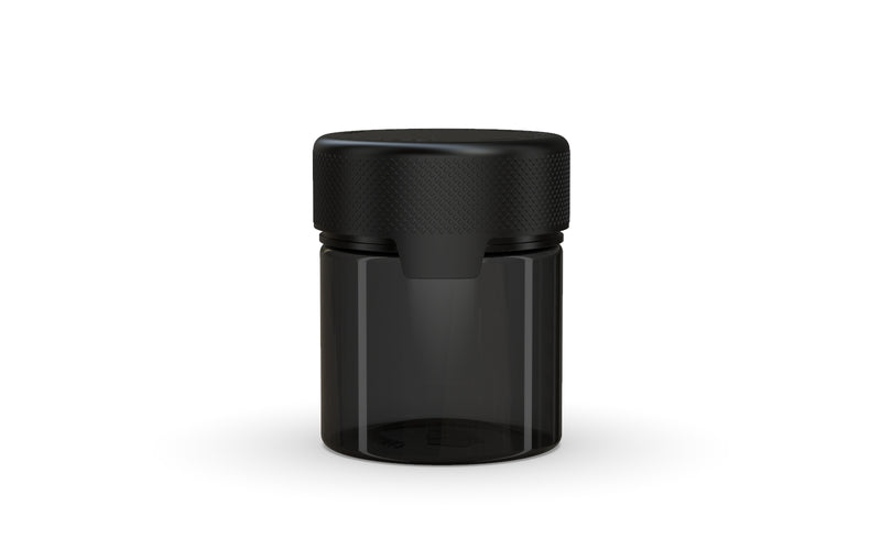 90CC/3FL.OZ/90ML Aviator CR - Container With Inner Seal & Tamper - Translucent Black With Opaque Black Lid - Copackr.com