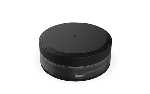 X2 Dual Compartment Pouch Container by Chubby Gorilla® - 40G - Clear Natural with Opaque Black Lid - Copackr.com