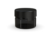 220CC/7.5FL.OZ/220ML Aviator CR - XL Container With Inner Seal & Tamper - Translucent Black With Opaque Black Lid - Copackr.com