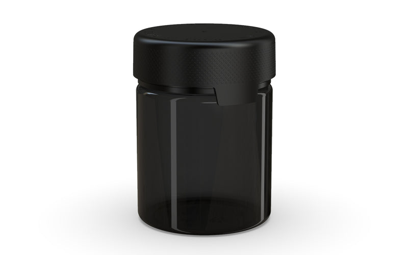 550CC/18.5FL.OZ/550ML Aviator CR - XL Container With Inner Seal & Tamper - Translucent Black With Opaque Black Lid - Copackr.com