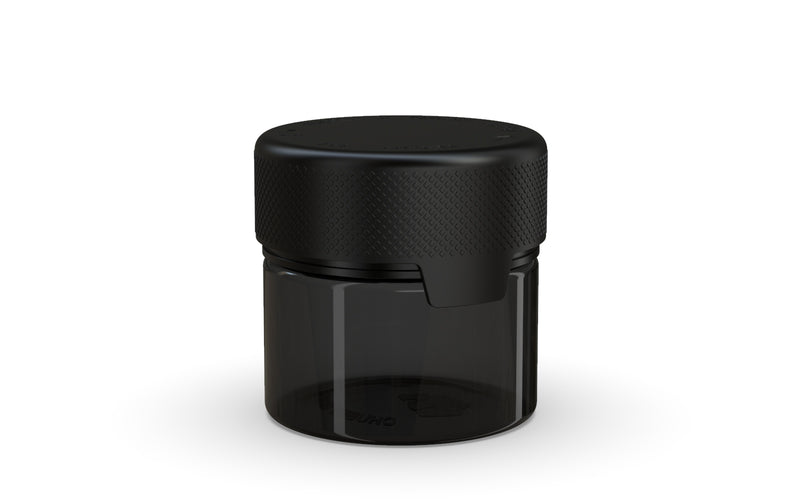 60CC/2FL.OZ/60ML Aviator CR - Container With Inner Seal & Tamper - Translucent Black With Opaque Black Lid - Copackr.com