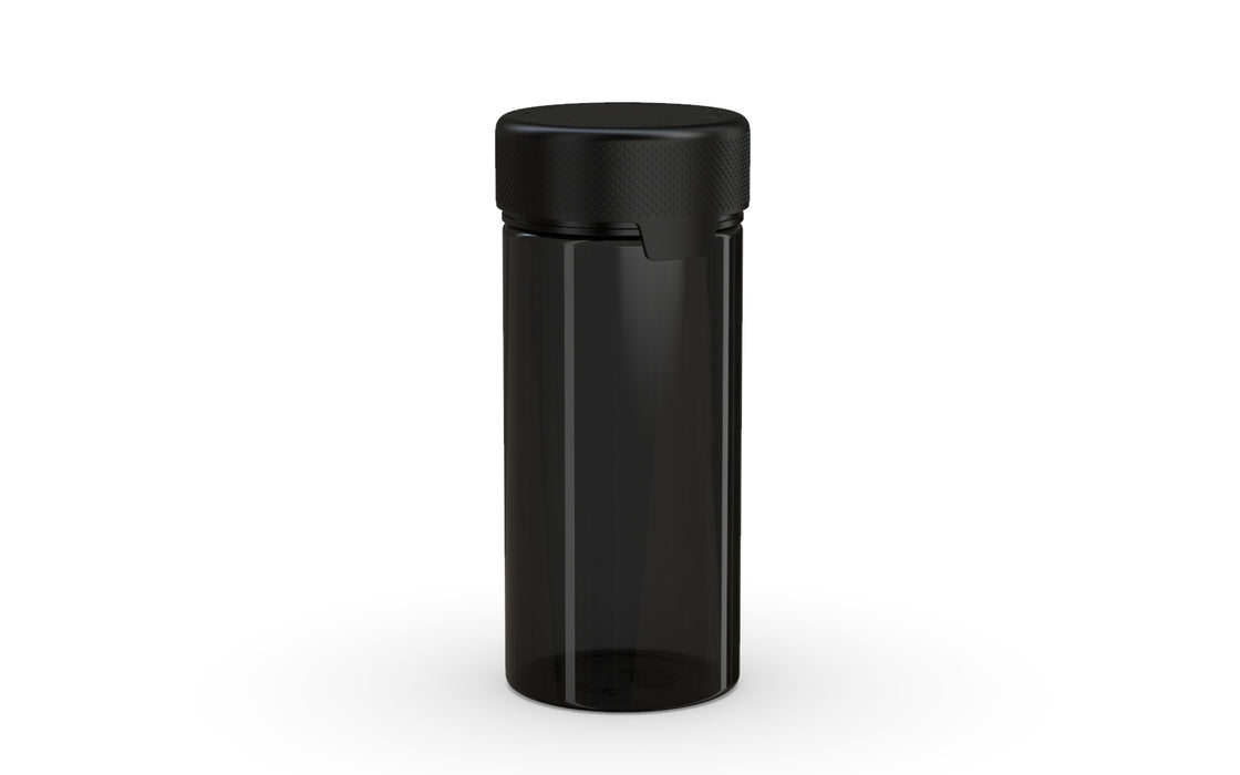 240CC/8FL.OZ/240ML Aviator CR - Container With Inner Seal & Tamper - Translucent Black With Opaque Black Lid