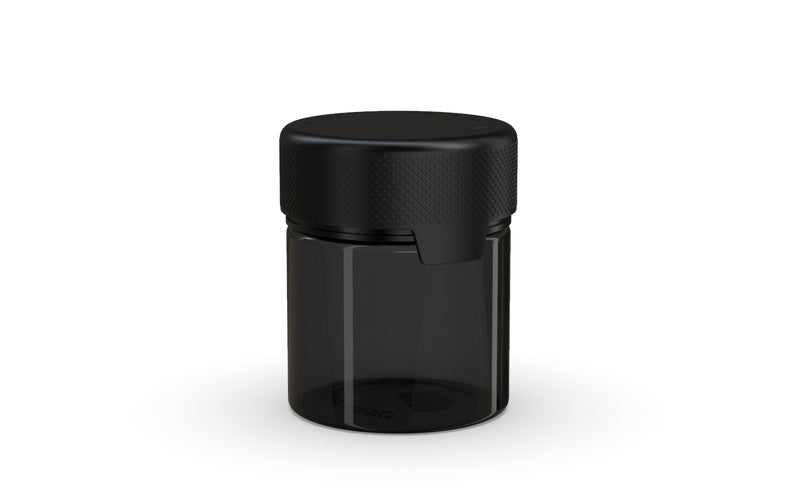 90CC/3FL.OZ/90ML Aviator CR - Container With Inner Seal & Tamper - Translucent Black With Opaque Black Lid - Copackr.com