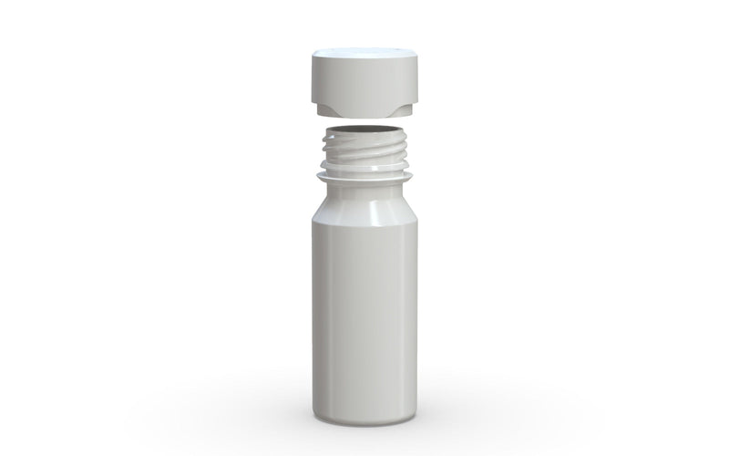 Chubby Gorilla Aviator Shot Bottle 60ml - White bottle & White Cap - Copackr.com