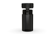 150CC/5FL.OZ/150ML Aviator CR - Container With Inner Seal & Tamper - Translucent Black With Opaque Black Lid - Copackr.com