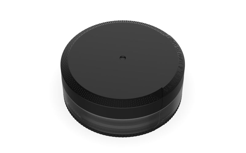 X2 Dual Compartment Pouch Container by Chubby Gorilla® - 40G - Clear Natural with Opaque Black Lid - Copackr.com