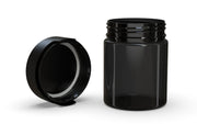 550CC/18.5FL.OZ/550ML Aviator CR - XL Container With Inner Seal & Tamper - Translucent Black With Opaque Black Lid - Copackr.com