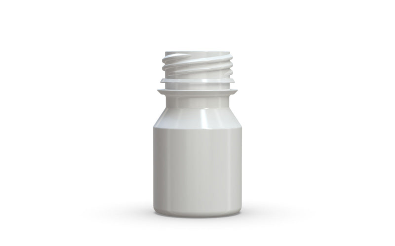 Chubby Gorilla Aviator Shot Bottle 30ml - White bottle & White Cap - Copackr.com