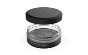 X2 Dual Compartment Pouch Container by Chubby Gorilla® - 40G - Clear Natural with Opaque Black Lid - Copackr.com