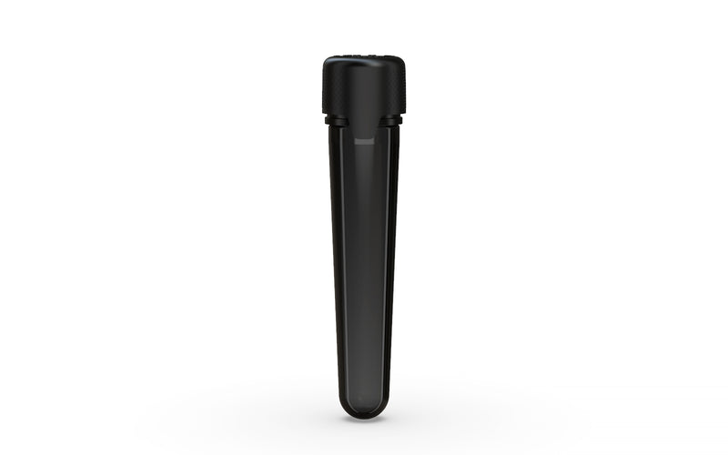Aviator CR - Tube 100MM with Inner Seal & Tamper - Translucent Black with Opaque Black Lid - Copackr.com