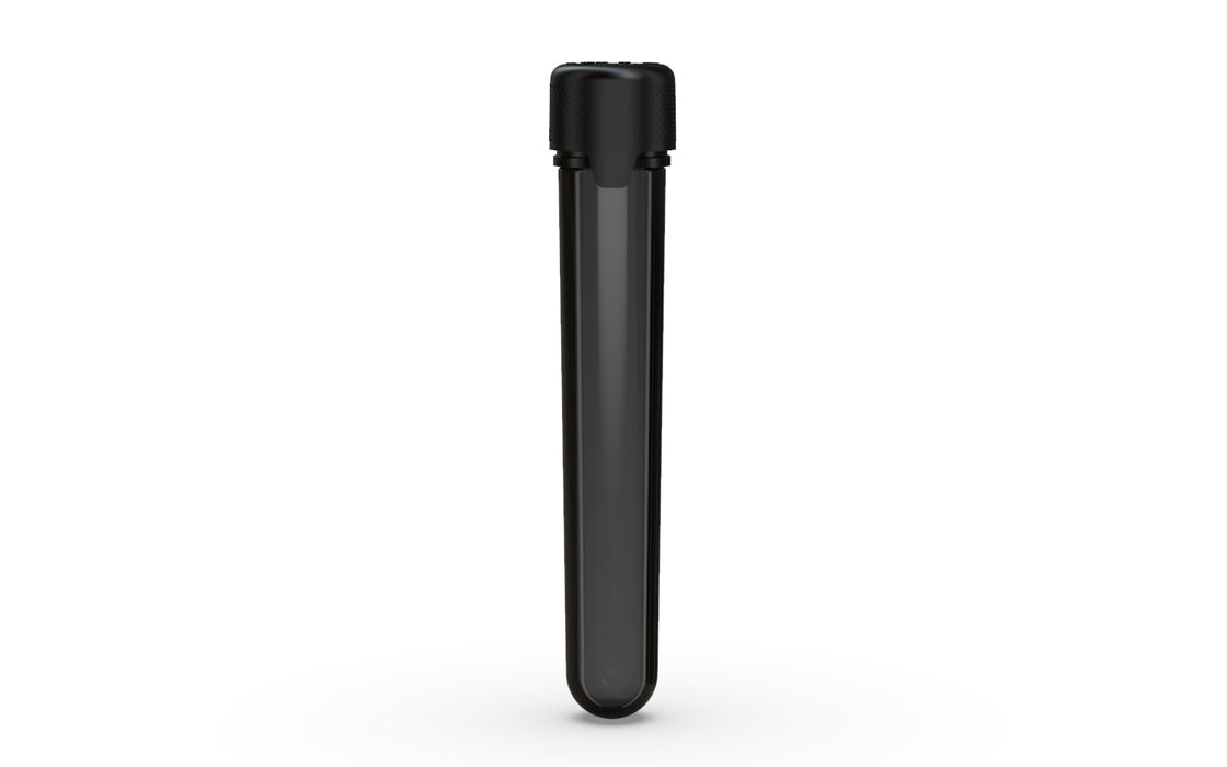 Aviator CR - Tube 120MM with Inner Seal & Tamper - Translucent Black with Opaque Black Lid