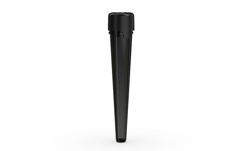 Aviator CR - Tube 113MM with Inner Seal & Tamper - Translucent Black with Opaque Black Lid - Copackr.com