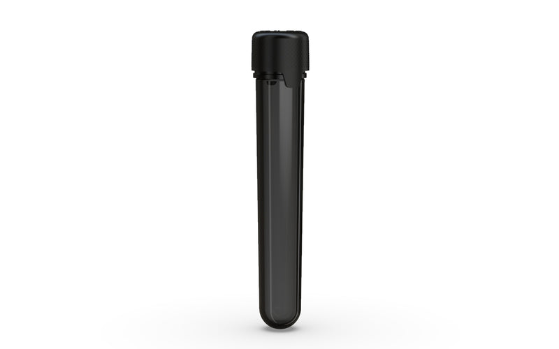 Aviator CR - Tube 120MM with Inner Seal & Tamper - Translucent Black with Opaque Black Lid - Copackr.com