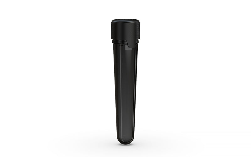 Aviator CR - Tube 100MM with Inner Seal & Tamper - Translucent Black with Opaque Black Lid - Copackr.com