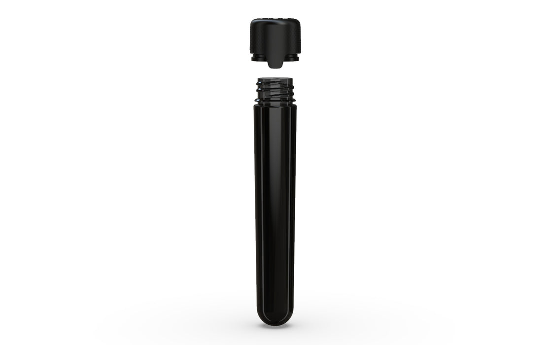 Aviator CR - Tube 120MM with Inner Seal & Tamper - Translucent Black with Opaque Black Lid