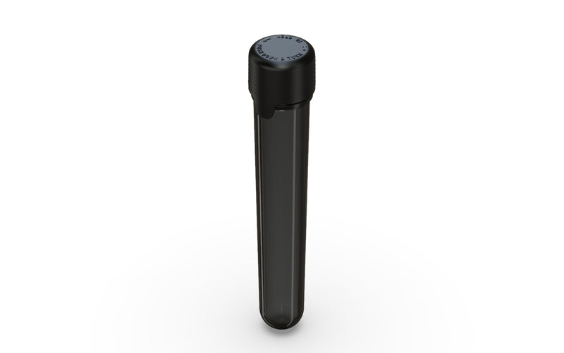 Aviator CR - Tube 120MM with Inner Seal & Tamper - Translucent Black with Opaque Black Lid - Copackr.com