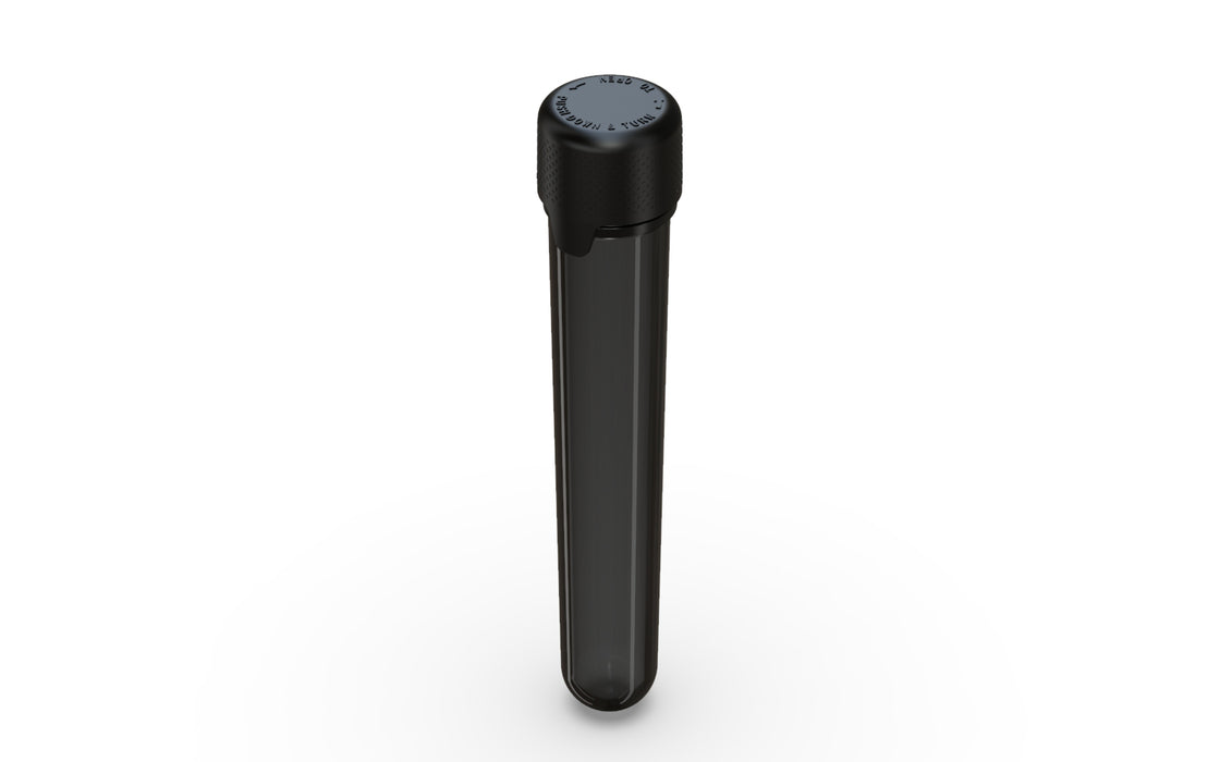 Aviator CR - Tube 120MM with Inner Seal & Tamper - Translucent Black with Opaque Black Lid