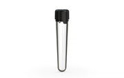 Aviator CR - Tube 100MM with Inner Seal & Tamper - Clear Natural (Transparent) with Opaque Black Lid - Copackr.com
