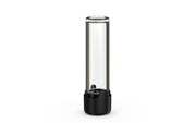 510 Cartridge Aviator CR Container Flat Top - Clear Natural With Opaque Black Lid - Copackr.com